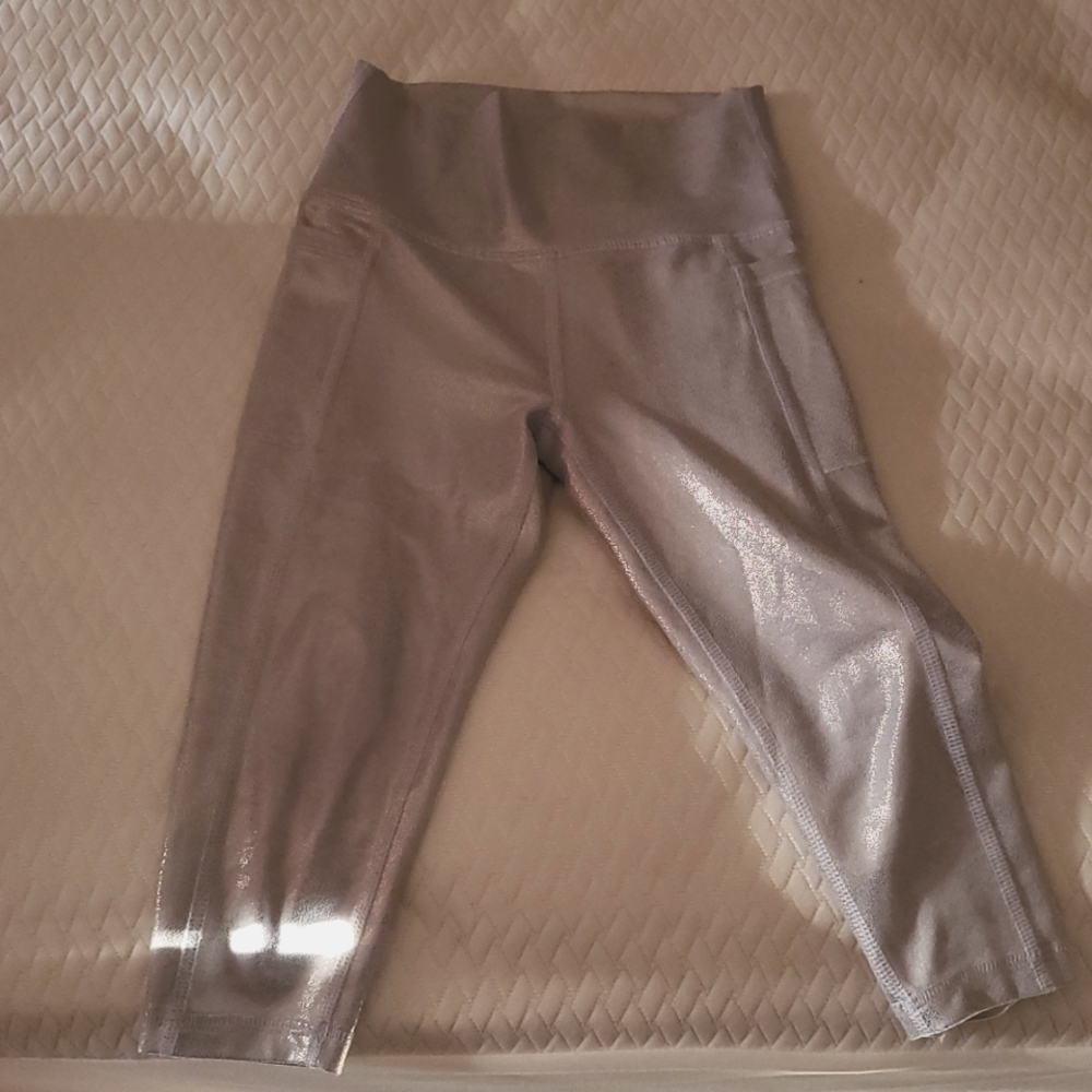 Dick sporting good silver leggings 2xs